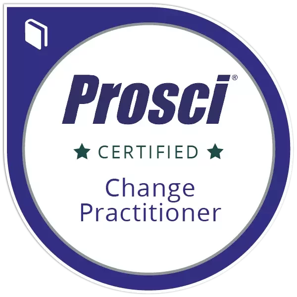 Prosci Certified Change Practitioner Badge